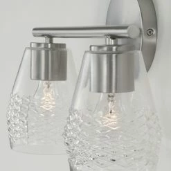 Brand new 🌟 Capital Lighting Dena 2-light Bath/ Vanity Fixture W/ Diamond Embossed Glass Aged Brass 🔥 -Capital Lighting Shop unnamed file 1010