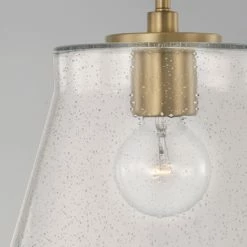 Deals ❤️ Capital Lighting Baker 1-light Small Pendant/ Semi-Flush Mount W/ Clear Seeded Glass Brushed Nickel ⭐ -Capital Lighting Shop unnamed file 1013