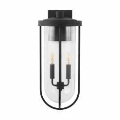 Promo ⭐ Capital Lighting Corbin 2-light Black Outdoor Wall Lantern 👍