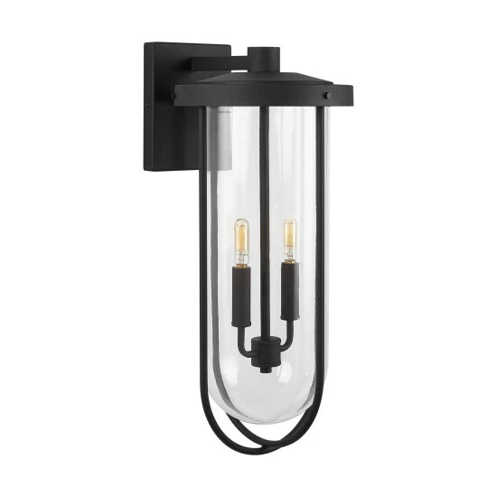 Promo โญ Capital Lighting Corbin 2-light Black Outdoor Wall Lantern ๐ 2 Promo โญ Capital Lighting Corbin 2-light Black Outdoor Wall Lantern ๐ - Image 2