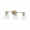 Budget ✔️ Capital Lighting Baker 3-light Bath/ Vanity Fixture W/ Clear Seeded Glass Brushed Nickel 🤩