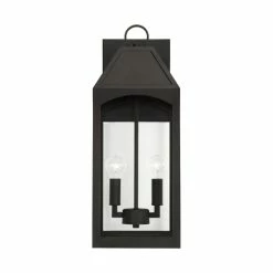 Best Sale 😉 Capital Lighting Burton Outdoor 2-light Black Medium Wall Lantern W/ Clear Glass 🛒 -Capital Lighting Shop unnamed file 103