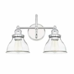 Best reviews of 🎁 Capital Lighting Baxter 2-light Bath/ Vanity Fixture W/ Clear Glass Matte Black 👍