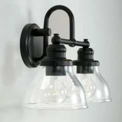 Best reviews of 🎁 Capital Lighting Baxter 2-light Bath/ Vanity Fixture W/ Clear Glass Matte Black 👍 -Capital Lighting Shop unnamed file 1047