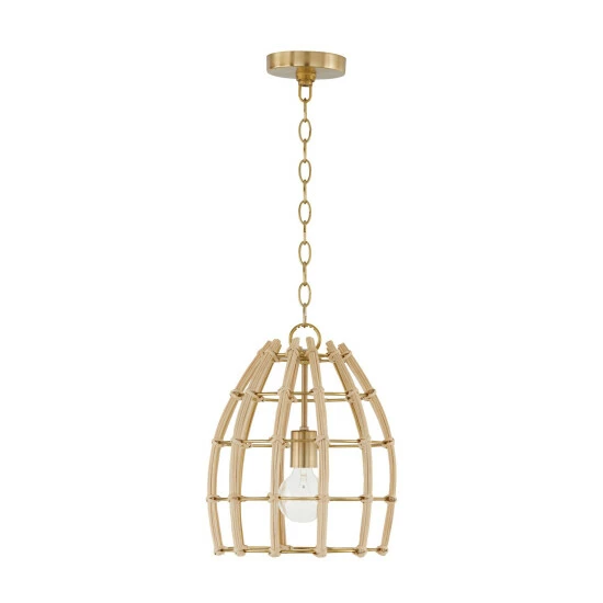Cheap โ๏ธ Capital Lighting Wren 1-light Matte Brass Small Pendant W/ Handcrafted Rattan ๐ 1 Cheap โ๏ธ Capital Lighting Wren 1-light Matte Brass Small Pendant W/ Handcrafted Rattan ๐