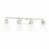 Brand new 💯 Capital Lighting 4-light Polished Nickel Bath/Vanity Fixture 👍
