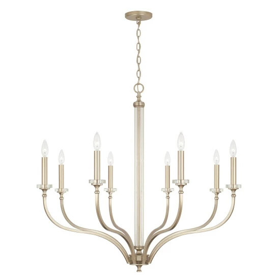 Promo โ๏ธ Capital Lighting Breigh 8-light Brushed Champagne Large Chandelier ๐ 1 Promo โ๏ธ Capital Lighting Breigh 8-light Brushed Champagne Large Chandelier ๐