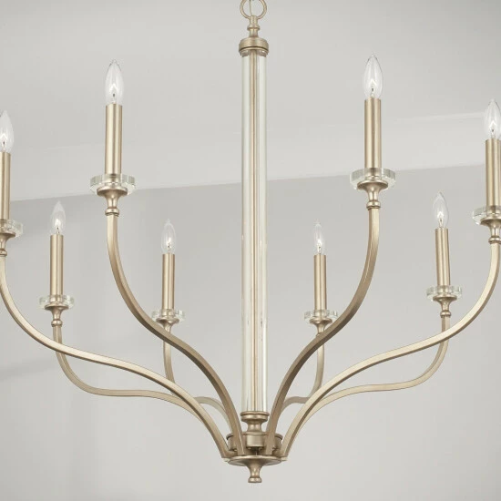 Promo โ๏ธ Capital Lighting Breigh 8-light Brushed Champagne Large Chandelier ๐ 4 Promo โ๏ธ Capital Lighting Breigh 8-light Brushed Champagne Large Chandelier ๐ - Image 4