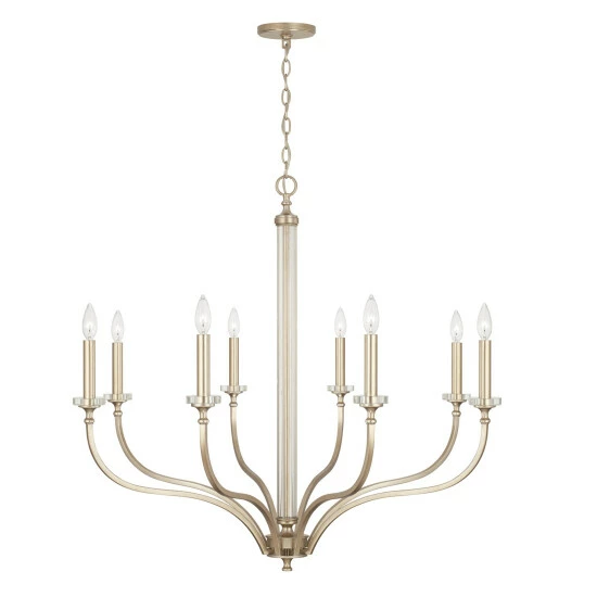 Promo โ๏ธ Capital Lighting Breigh 8-light Brushed Champagne Large Chandelier ๐ 5 Promo โ๏ธ Capital Lighting Breigh 8-light Brushed Champagne Large Chandelier ๐ - Image 5