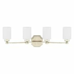 Best Sale 😀 Capital Lighting Olivia 4-light Winter Gold Bath/Vanity Light 🎉
