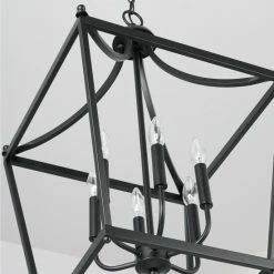 Budget 👍 Capital Lighting Stanton 6- Light Hanging Foyer Pendant Matte Black 😀 -Capital Lighting Shop unnamed file 1122