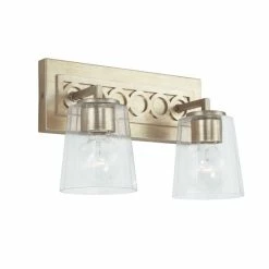 Promo 🌟 Capital Lighting Isabella Winter Gold Bath/ Vanity Fixture W/ Clear Faceted Glass 💯