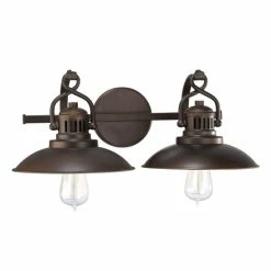 Brand new 🥰 Capital Lighting Urban Retro 2-light Burnished Bronze Vanity 😉