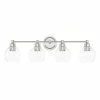 Best reviews of 🛒 Capital Lighting Mid-Century 32-inch 4-light Bath/ Vanity Fixture W/ Clear Glass 🎁