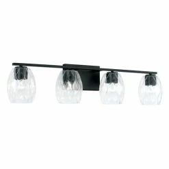 Hot Sale 🔔 Capital Lighting Lucas 4-light Bath/ Vanity Fixture W/ Wavy Embossed Glass Brushed Nickel 🔥 -Capital Lighting Shop unnamed file 1167