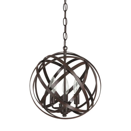 Best Sale ❤️ Capital Lighting Axis 3-light Russet Pendant 👍 1 Best Sale ❤️ Capital Lighting Axis 3-light Russet Pendant 👍