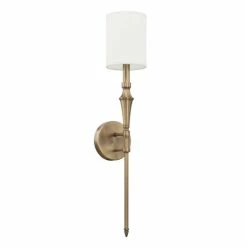Hot Sale 😍 Capital Lighting Traditional 1-light Aged Brass Wall Sconce 💯