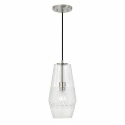 Outlet 🎉 Capital Lighting Dena 1-light Pendant W/ Diamond Embossed Glass & Black Braided Cord Matte Black 👏 -Capital Lighting Shop unnamed file 1182