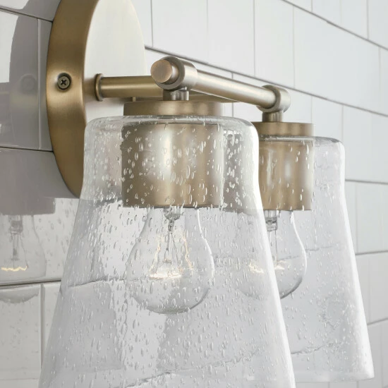 Coupon ๐ Capital Lighting Baker 2-light Bath/ Vanity Fixture W/ Clear Seeded Glass Matte Black ๐ 4 Coupon ๐ Capital Lighting Baker 2-light Bath/ Vanity Fixture W/ Clear Seeded Glass Matte Black ๐ - Image 4