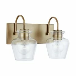 Wholesale ⌛ Capital Lighting Danes 2-light Bath/ Vanity Fixture W/ Clear Glass Chrome 😍