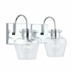 Wholesale ⌛ Capital Lighting Danes 2-light Bath/ Vanity Fixture W/ Clear Glass Chrome 😍 -Capital Lighting Shop unnamed file 1198