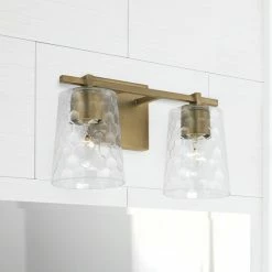 Deals 🎉 Capital Lighting 2-light 14.5-inch Bath/ Vanity Fixture W/ Clear Honeycomb Glass Aged Brass 🤩 -Capital Lighting Shop unnamed file 1202