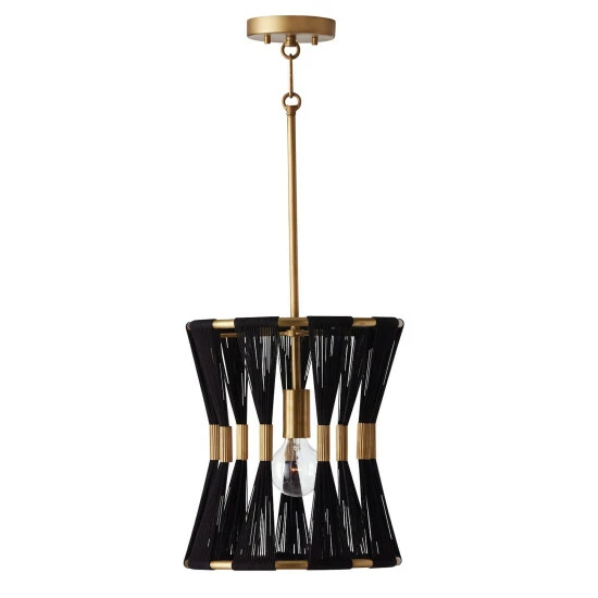 Top 10 ๐ Capital Lighting Bianca 12.25" 1-light Patinaed Brass/ Tapered String Pendant Patinaed Brass/ Black Rope ๐ 1 Top 10 ๐ Capital Lighting Bianca 12.25" 1-light Patinaed Brass/ Tapered String Pendant Patinaed Brass/ Black Rope ๐
