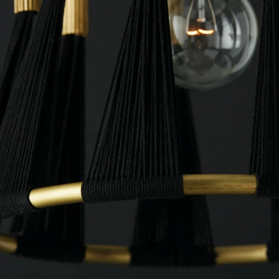 Top 10 ๐ Capital Lighting Bianca 12.25" 1-light Patinaed Brass/ Tapered String Pendant Patinaed Brass/ Black Rope ๐ 7 Top 10 ๐ Capital Lighting Bianca 12.25" 1-light Patinaed Brass/ Tapered String Pendant Patinaed Brass/ Black Rope ๐ - Image 7