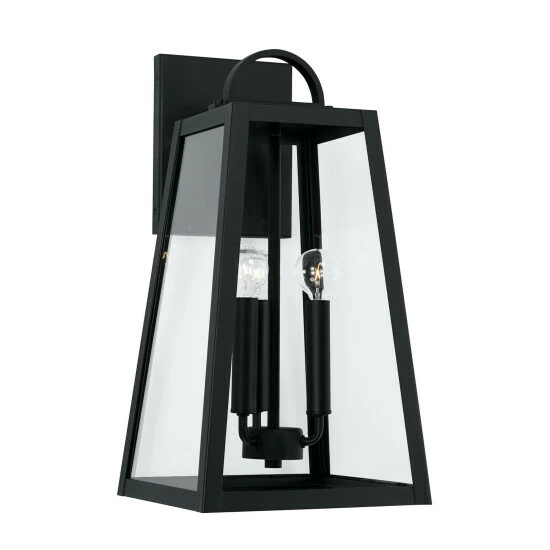 Best Sale โ๏ธ Capital Lighting Leighton 10" 3-light Outdoor Wall Lantern W/ Clear Glass Black ๐ 1 Best Sale โ๏ธ Capital Lighting Leighton 10" 3-light Outdoor Wall Lantern W/ Clear Glass Black ๐