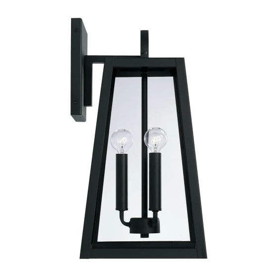 Best Sale โ๏ธ Capital Lighting Leighton 10" 3-light Outdoor Wall Lantern W/ Clear Glass Black ๐ 5 Best Sale โ๏ธ Capital Lighting Leighton 10" 3-light Outdoor Wall Lantern W/ Clear Glass Black ๐ - Image 5