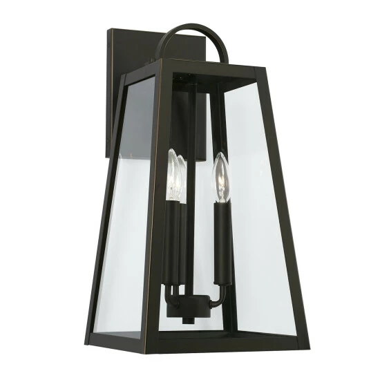 Best Sale โ๏ธ Capital Lighting Leighton 10" 3-light Outdoor Wall Lantern W/ Clear Glass Black ๐ 6 Best Sale โ๏ธ Capital Lighting Leighton 10" 3-light Outdoor Wall Lantern W/ Clear Glass Black ๐ - Image 6