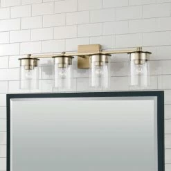 New ✨ Capital Lighting Mason 4-light Bath/ Vanity Fixture W/ Clear Glass Matte Black 🥰 -Capital Lighting Shop unnamed file 1245