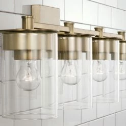 New ✨ Capital Lighting Mason 4-light Bath/ Vanity Fixture W/ Clear Glass Matte Black 🥰 -Capital Lighting Shop unnamed file 1246