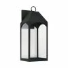 Coupon 🔔 Capital Lighting Burton Outdoor 1-light Black Large LED Wall Lantern W/ Clear Glass 😉