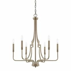 Buy 🥰 Capital Lighting Dawson 6-light Aged Brass Chandelier 🔥
