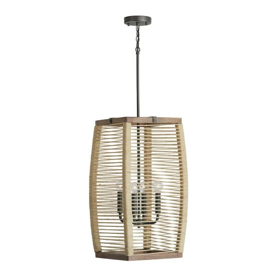 Top 10 ๐ฅฐ Capital Lighting Jacob 4-light Grey Wash/ Iron Silk/ Rattan Foyer Pendant ๐ 6 Top 10 ๐ฅฐ Capital Lighting Jacob 4-light Grey Wash/ Iron Silk/ Rattan Foyer Pendant ๐ - Image 6