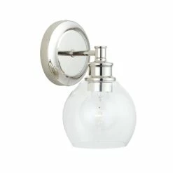 Budget 🎉 Capital Lighting Mid Century 1- Light 6-inch Wall Sconce Polished Nickel 🤩 -Capital Lighting Shop unnamed file 1298