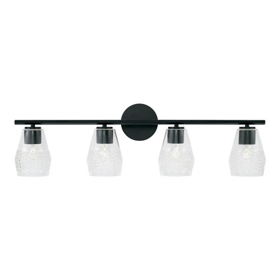 Wholesale π₯ Capital Lighting Dena 4-light Bath/ Vanity Fixture W/ Diamond Embossed Glass Aged Brass π 6 Wholesale π₯ Capital Lighting Dena 4-light Bath/ Vanity Fixture W/ Diamond Embossed Glass Aged Brass π - Image 6