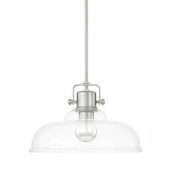 New 🔥 Capital Lighting Signature Collection 1-light Brushed Nickel Pendant 😍