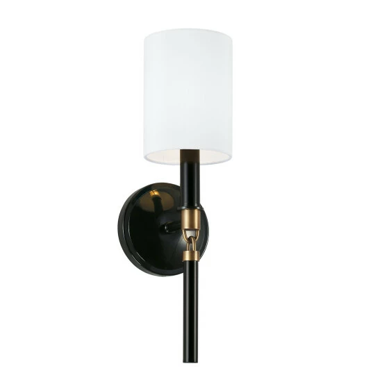 Coupon ๐ Capital Lighting Beckham 1-light Glossy Black/ Aged Brass 5-inch Wall Sconce ๐ฏ 1 Coupon ๐ Capital Lighting Beckham 1-light Glossy Black/ Aged Brass 5-inch Wall Sconce ๐ฏ