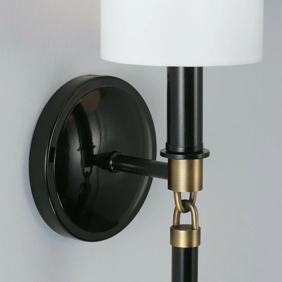 Coupon ๐ Capital Lighting Beckham 1-light Glossy Black/ Aged Brass 5-inch Wall Sconce ๐ฏ 3 Coupon ๐ Capital Lighting Beckham 1-light Glossy Black/ Aged Brass 5-inch Wall Sconce ๐ฏ - Image 3
