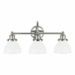 Cheap ✨ Capital Lighting Baxter 3-light Polished Nickel Finish Bath/ Vanity Light - Polished Nickel - Polished Nickel 🔔