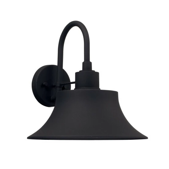 New ⌛ Capital Lighting Brock 1-light Black Outdoor Wall Sconce ✔️ 1 New ⌛ Capital Lighting Brock 1-light Black Outdoor Wall Sconce ✔️