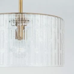 Best Pirce ⌛ Capital Lighting Emerson 1-light Dual Mount Semi-Flush/ Pendant W/ Embossed Seeded Glass Matte Black ✨ -Capital Lighting Shop unnamed file 1409