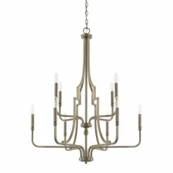 Wholesale 😀 Capital Lighting Dawson 10-light Aged Brass Chandelier 🎁