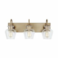 Best deal 👏 Capital Lighting Danes 3-light Bath/ Vanity Fixture W/ Clear Glass Aged Brass 👏 -Capital Lighting Shop unnamed file 1425