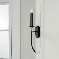 Promo 🥰 Capital Lighting Amara 1-light Matte Black/ Brass Wall Sconce 🎉 -Capital Lighting Shop unnamed file 1445