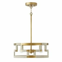 Flash Sale 😀 Capital Lighting Hala 3-light Bleached Natural Jute/ Patinaed Brass Dual Mount Semi-Flush/ Pendant 🥰 -Capital Lighting Shop unnamed file 1452