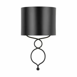 Cheap 👍 Capital Lighting Sonnet 1-light Matte Black Wall Sconce ❤️