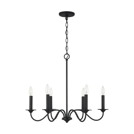 Wholesale π€© Capital Lighting Vincent 6-light Black Iron Hanging Chandelier π 1 Wholesale π€© Capital Lighting Vincent 6-light Black Iron Hanging Chandelier π
